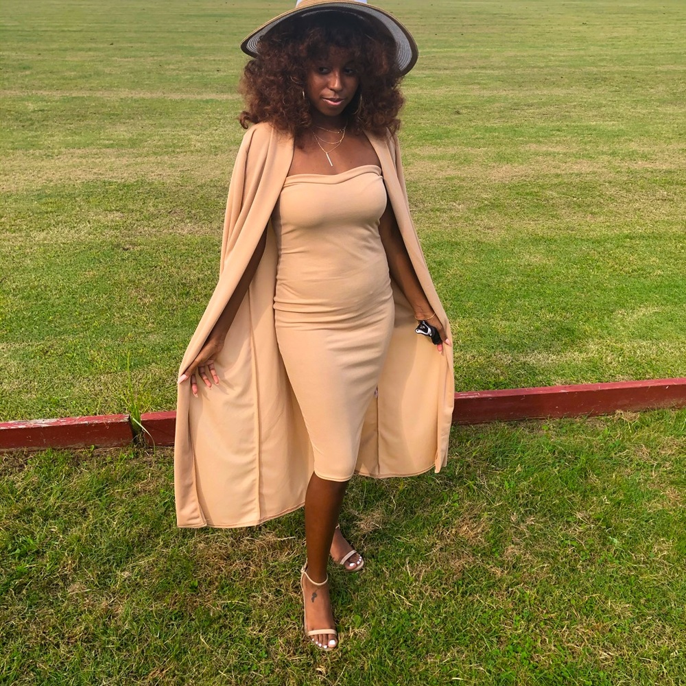 Tan dress coord